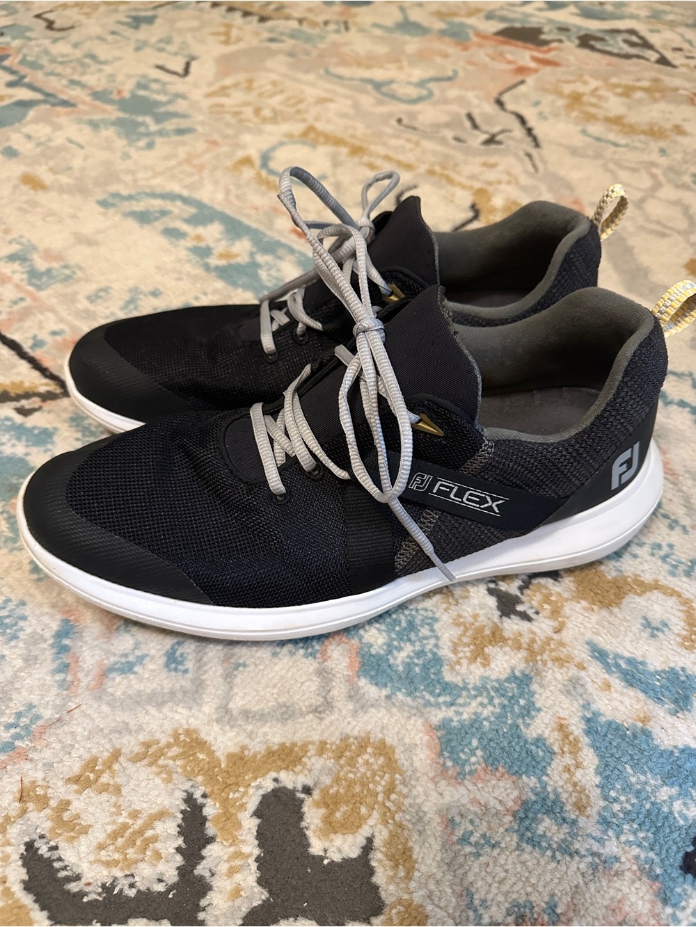 FootJoy Black and Gray FJ Flex Men's Athletic Shoes